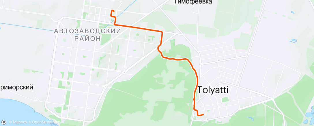 Map of the activity, Дневной велозаезд. 26