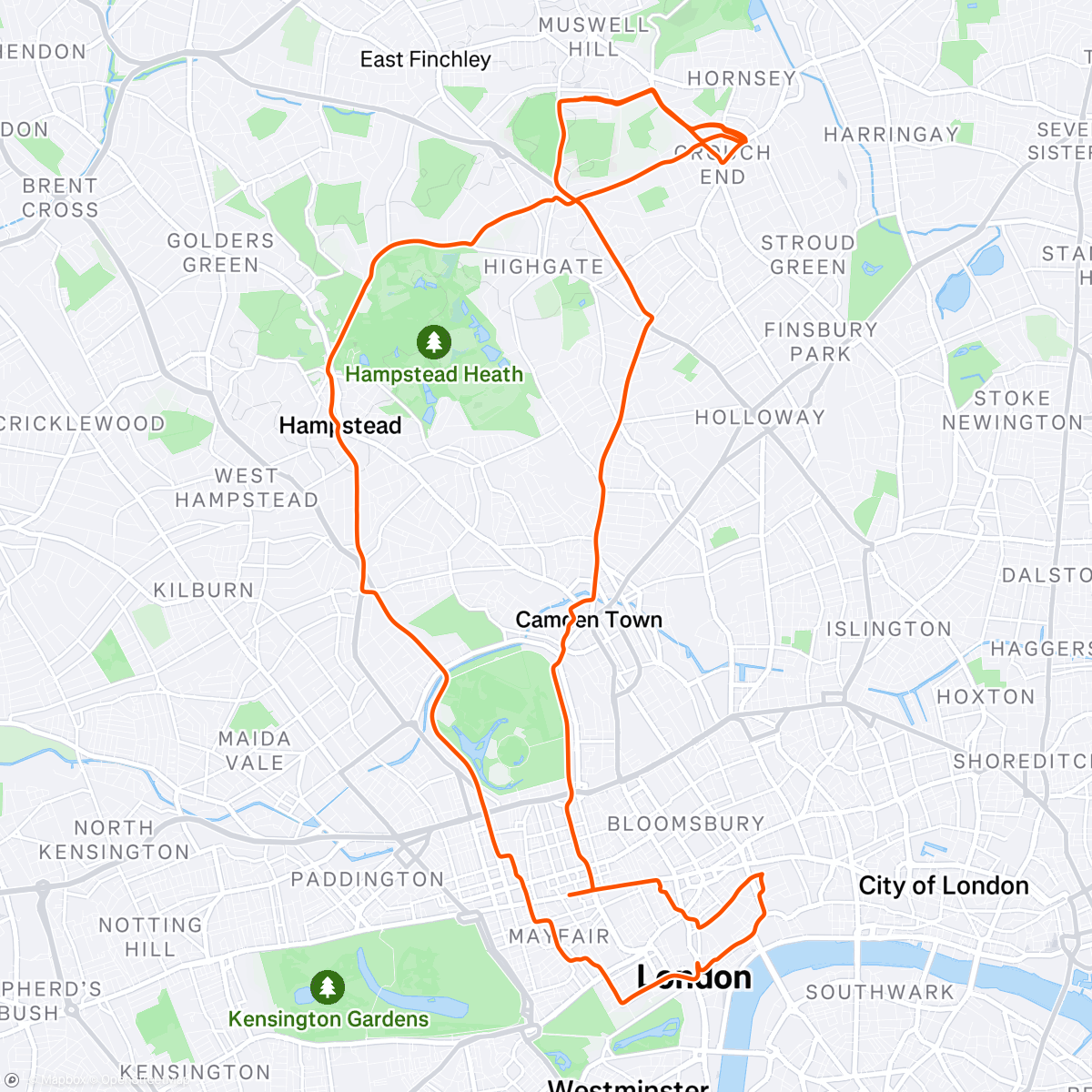 Map of the activity, Tourists