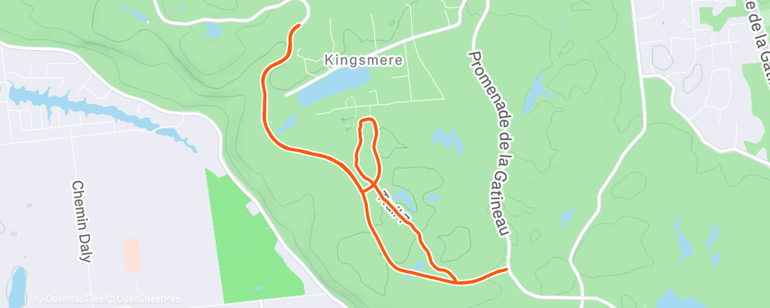 Map of the activity, Abominable Snow Ski