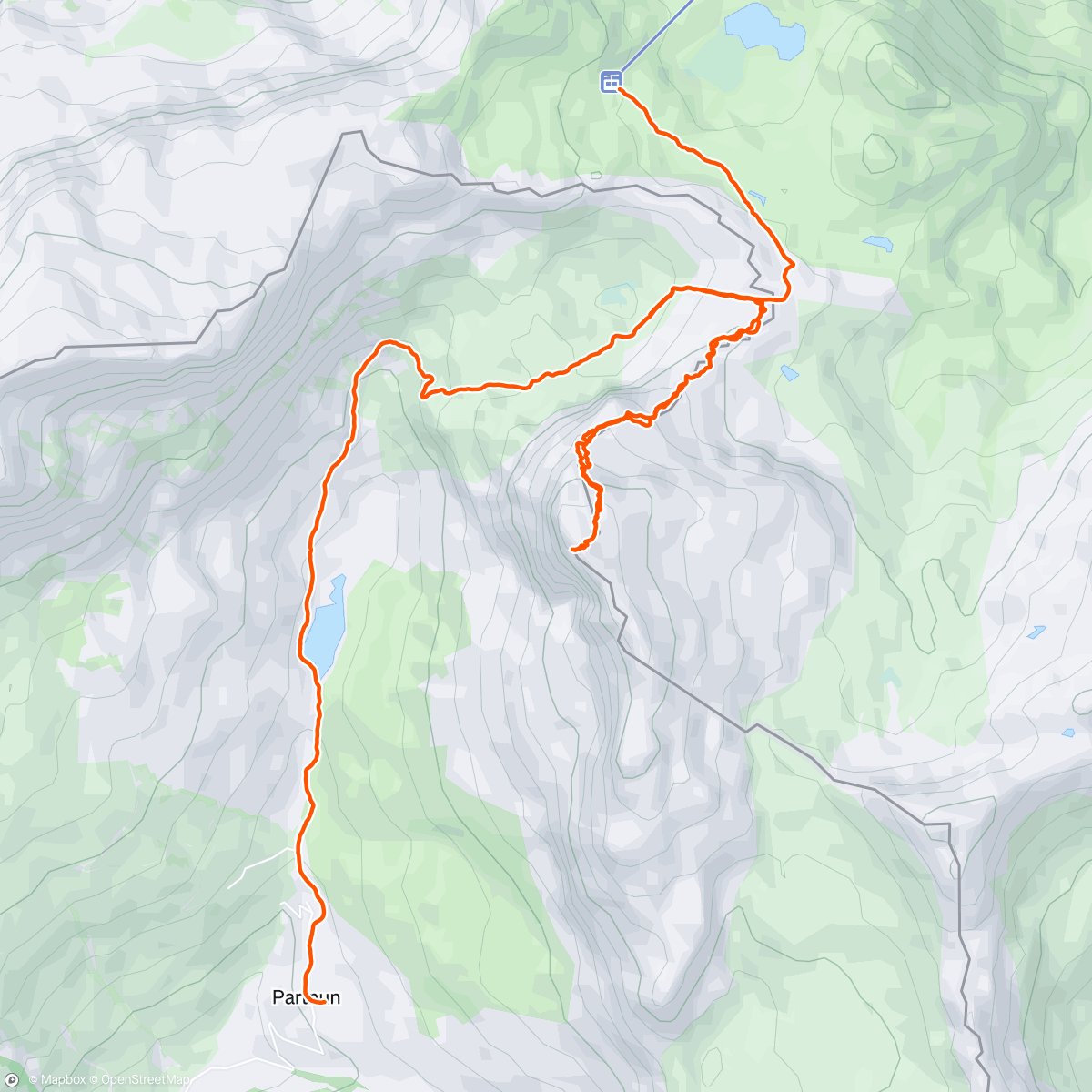 Map of the activity, Fastpacking Day 5 / up to Wiss Platte