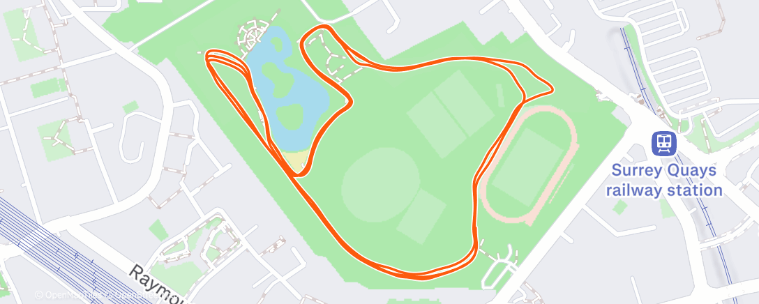 Map of the activity, Parkrun ☀️