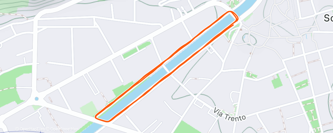 Map of the activity, Lunch Run