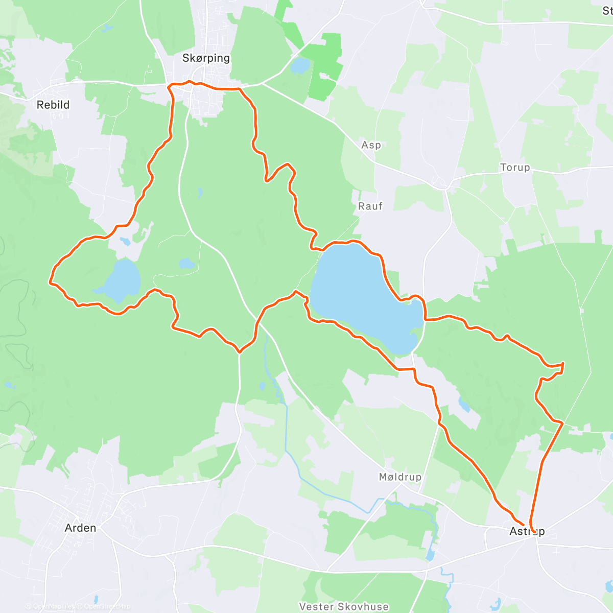 Map of the activity, Morning Run