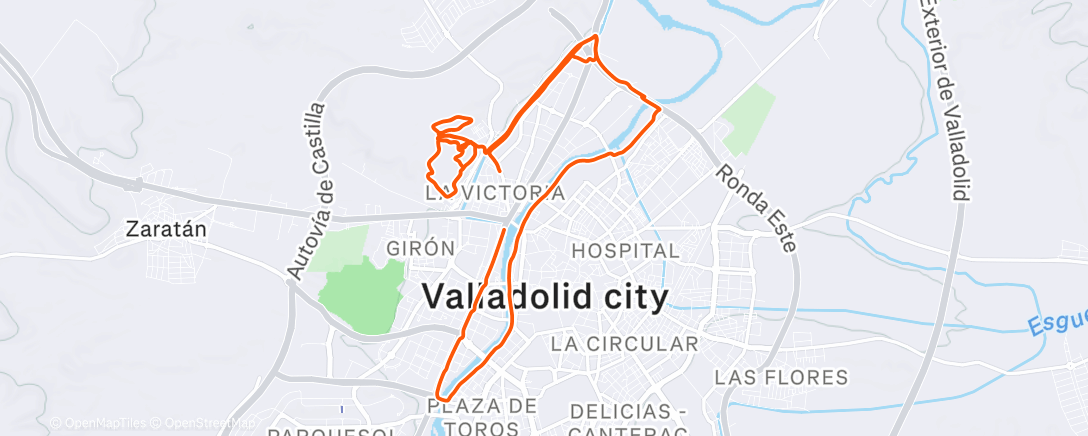 Map of the activity, Morning Mountain Bike Ride