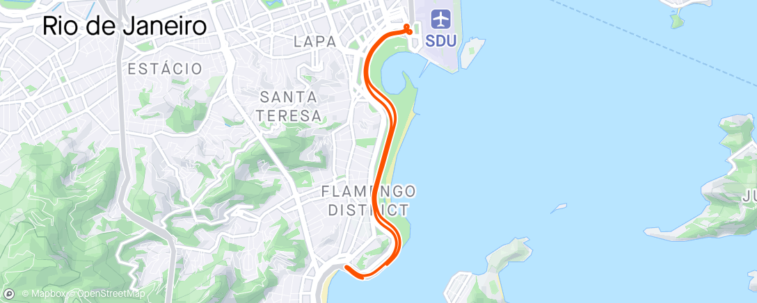 Map of the activity, ROUVY - Rio de Janeiro | Aterro do Flamengo | Brazil
