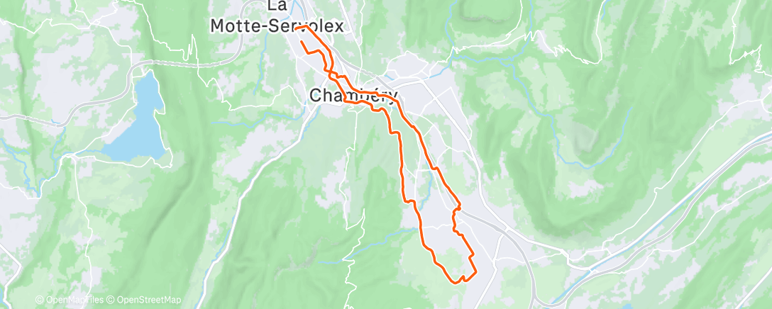 Mapa da atividade, Sortie vélo le midi