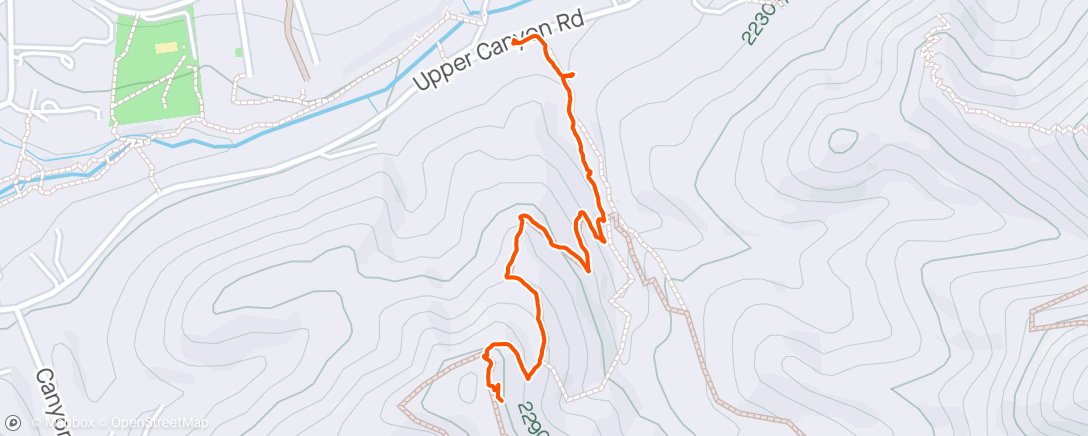 Mapa da atividade, Half a hike