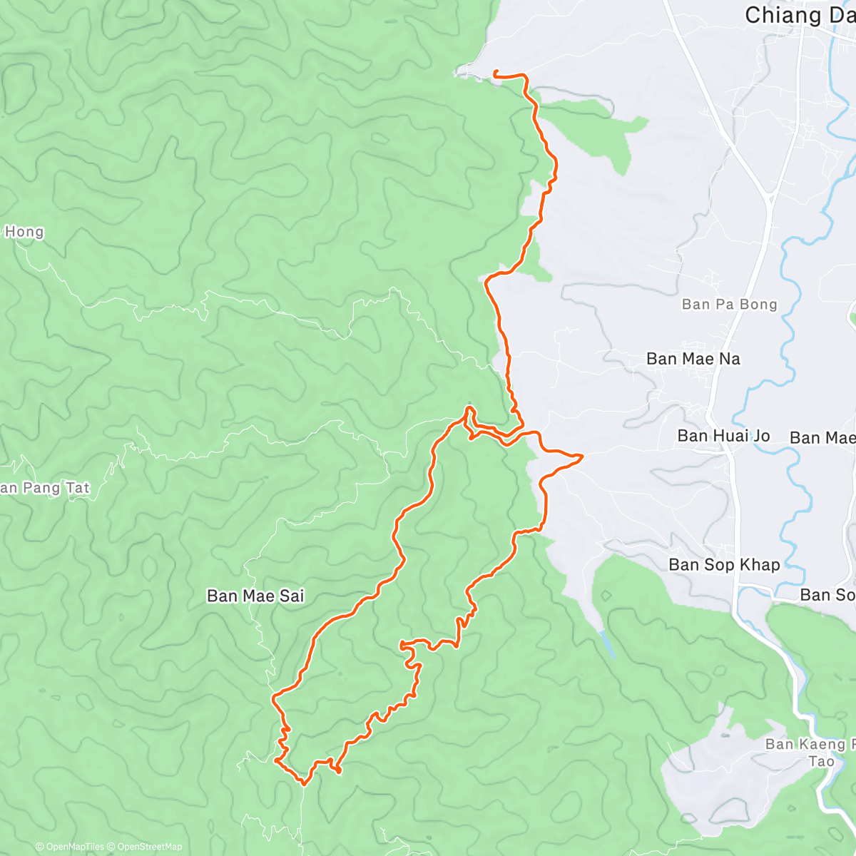 Map of the activity, CoreX 30k 🥇 in Chiang Dao 🇹🇭