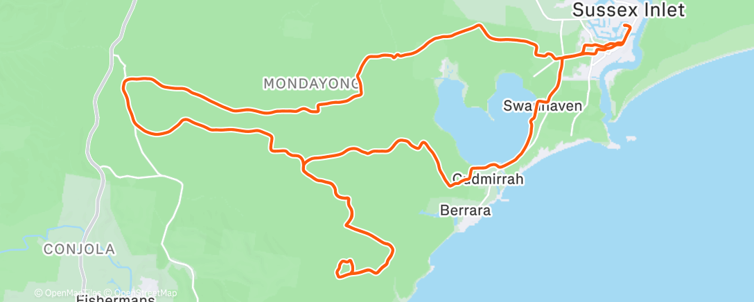 Map of the activity, More trails