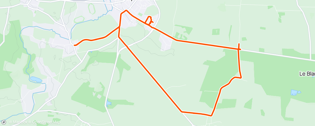 Map of the activity, Tempo : 3x10’