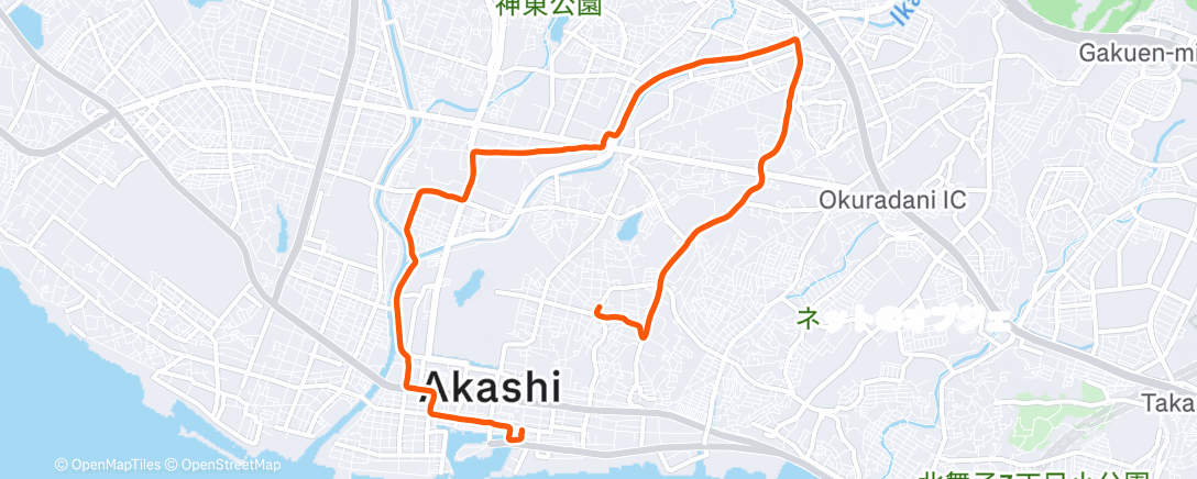 Map of the activity, Lunch Run (highZ2/lowZ3)