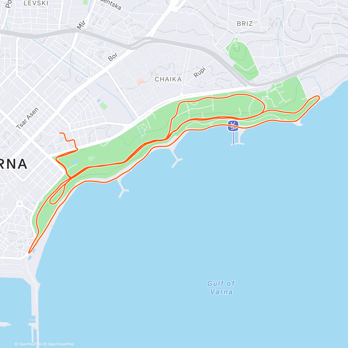 Map of the activity, Спектакъл на вълнолома