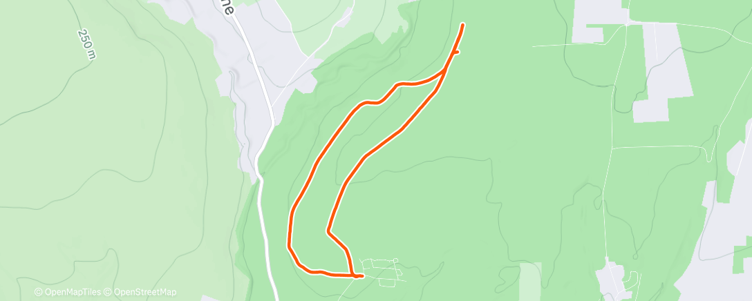 Карта физической активности (Afternoon Hike)