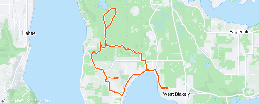 Map of the activity, Sunday speedy segments