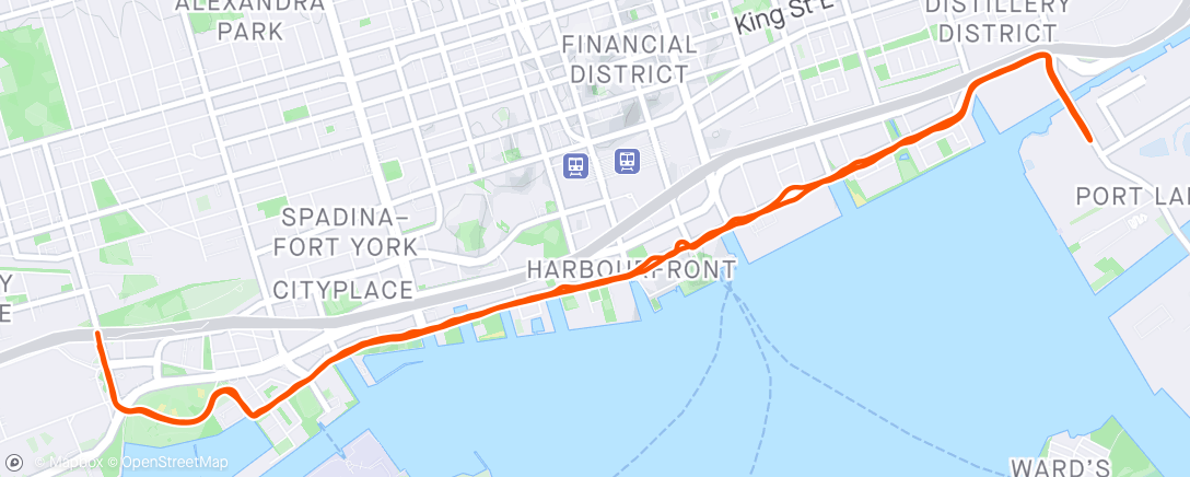 Map of the activity, Long run @ marathon pace