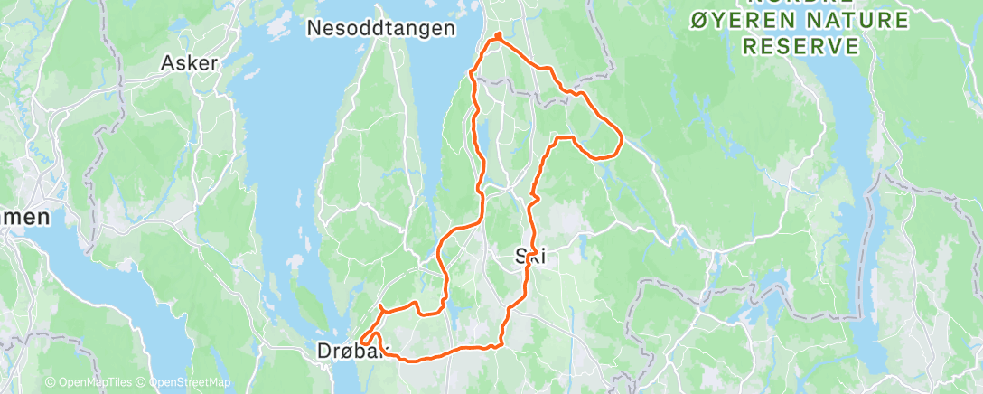 Map of the activity, Morning Ride