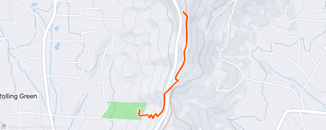 Map of the activity, Morning Hike
