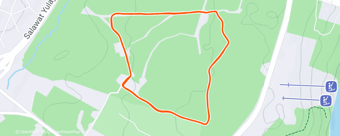 Map of the activity, 5верст