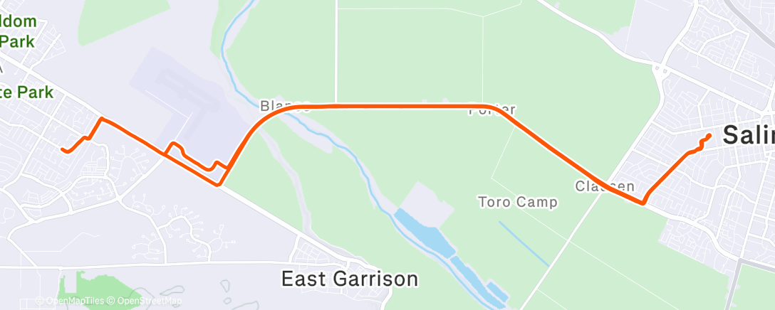 Карта физической активности (Afternoon Ride)