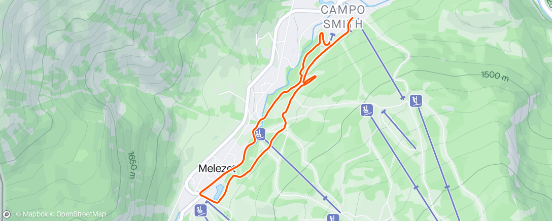 Mapa da atividade, Bikejoring Emma bardonecchia