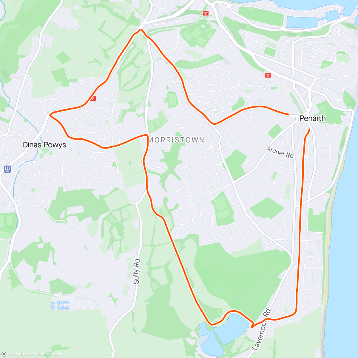 Map of the activity, Last long run before the Big One!