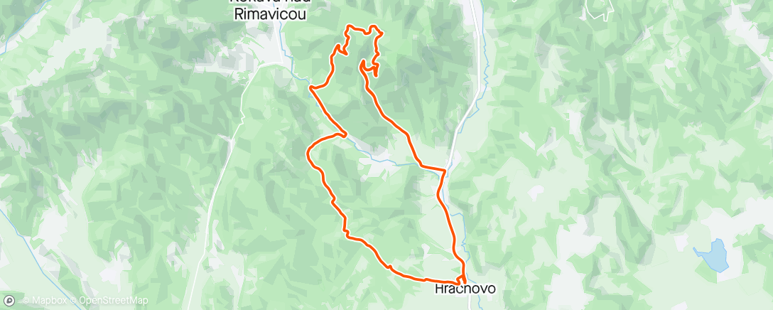 Mapa da atividade, Hrachovo - Holubin - Sinec