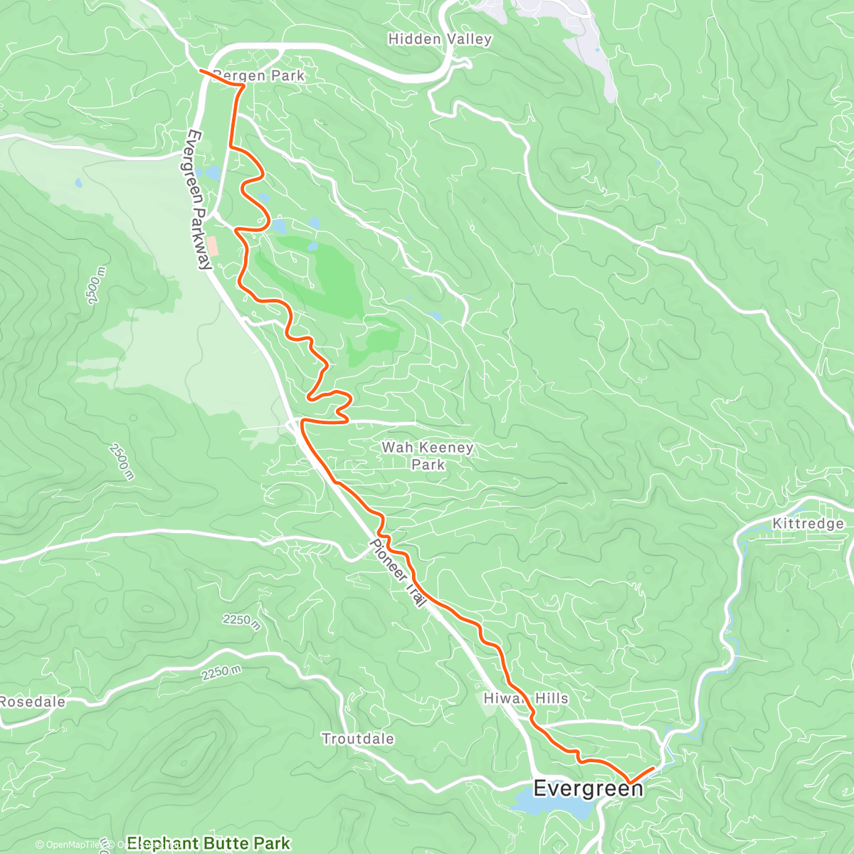 Map of the activity, ROUVY - Breathe | Master's plan