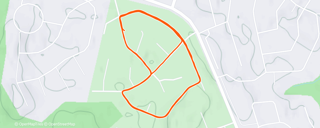 Map of the activity, Evening Walk