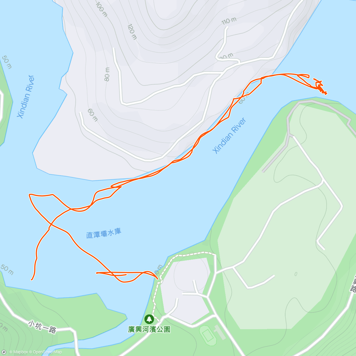 Mapa de la actividad (午間立式單槳衝浪)