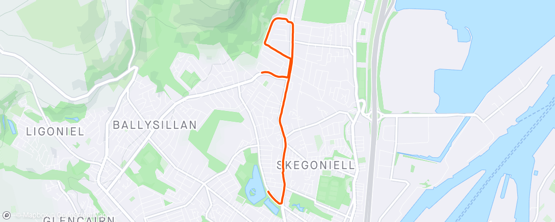 Map of the activity, 5K At 29:15