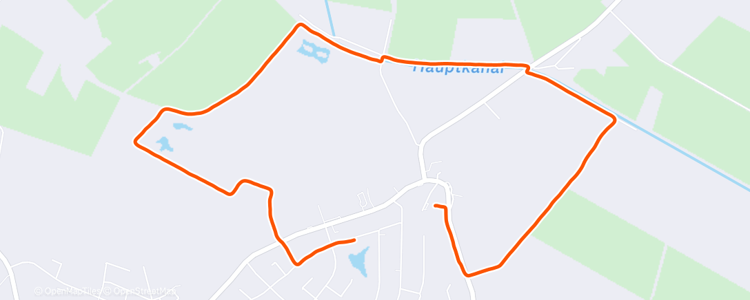 Map of the activity, Lauf am Nachmittag