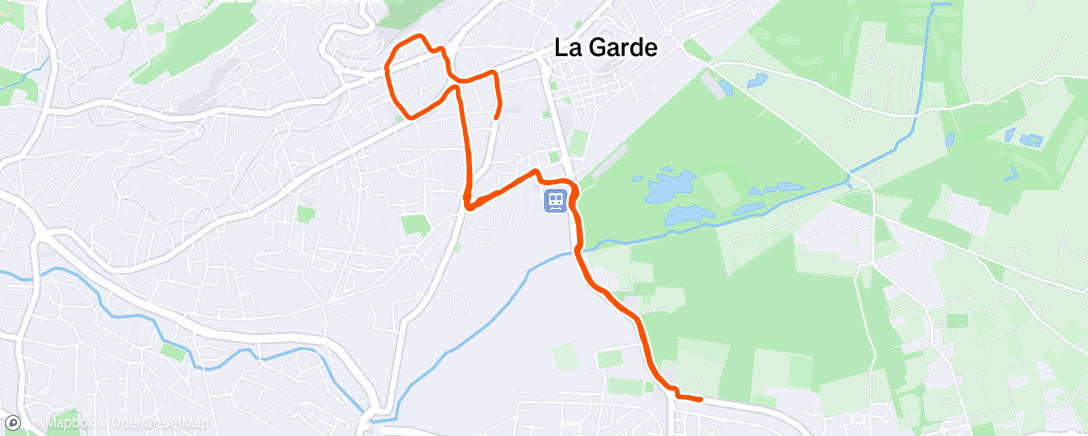 Map of the activity, #24.153🏃🏽‍♂️recup genou 2. Tranquille avec la doudou 👩🏼‍🤝‍👨🏻🧡