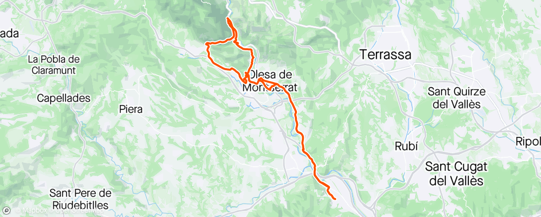 Map of the activity, Road