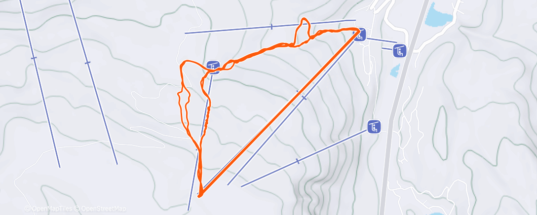 Map of the activity, Afternoon Alpine Ski