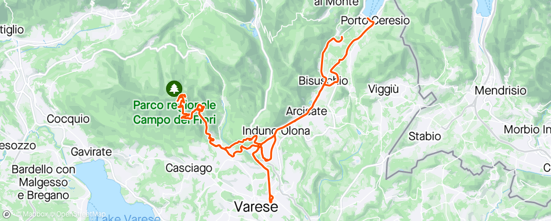 Map of the activity, #commute - Sacro Monte - Campo dei ♣️