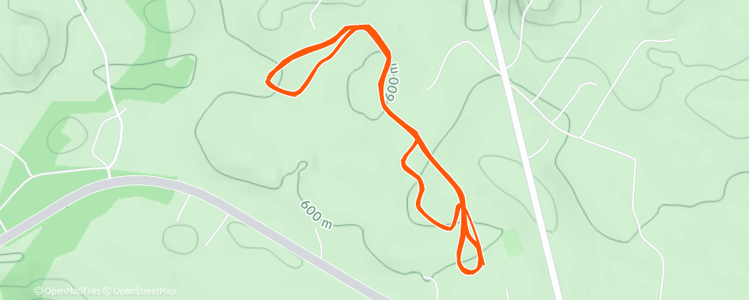 Map of the activity, Afternoon Nordic Ski