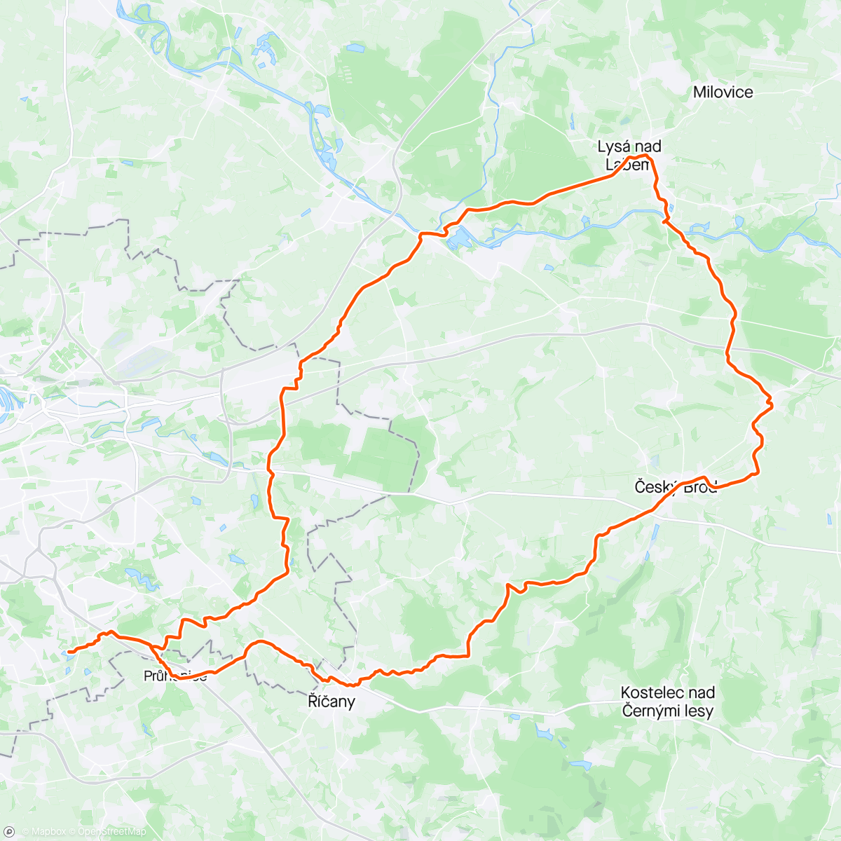 Map of the activity, Lysá
