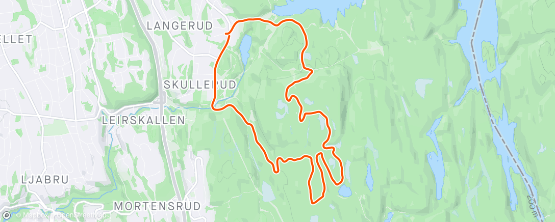 Mappa dell'attività Trail run