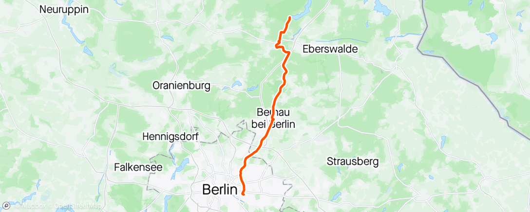 Mapa da atividade, Teamevent Tag 2 - Rückfahrt im Regen