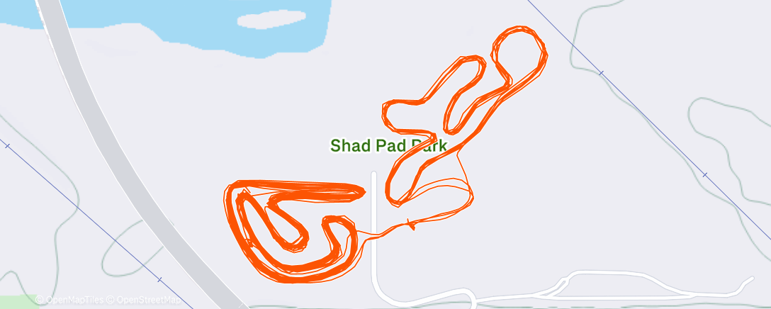 Map of the activity, Afternoon Workout