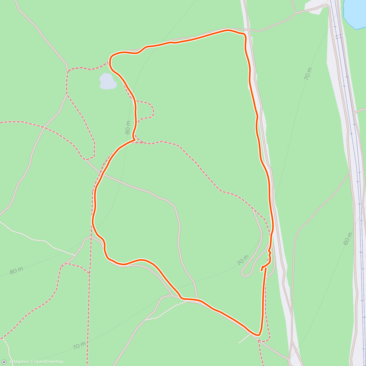 Map of the activity, Zombie Trail