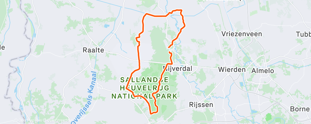 Карта физической активности (Middagrit)