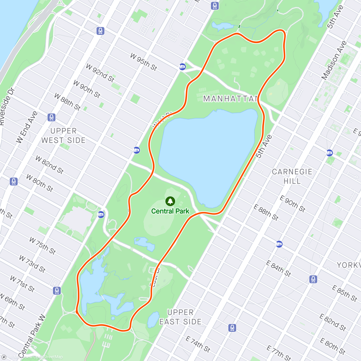 Map of the activity, Zwift - Ramp Test Lite in New York