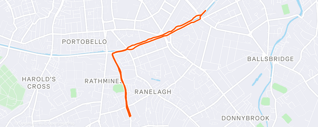 Map of the activity, 1st run in weeks.