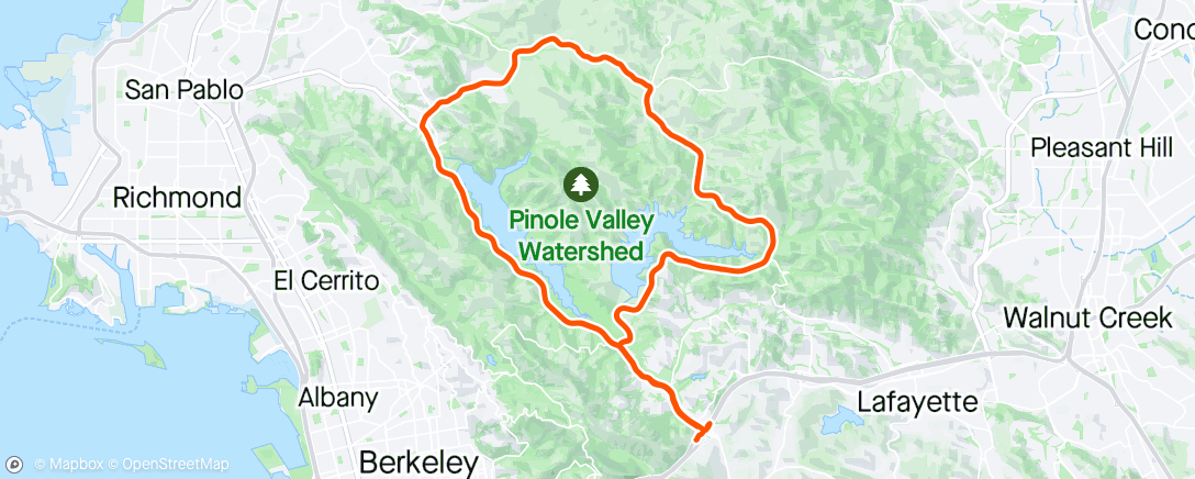 Map of the activity, Berkeley Hills RR