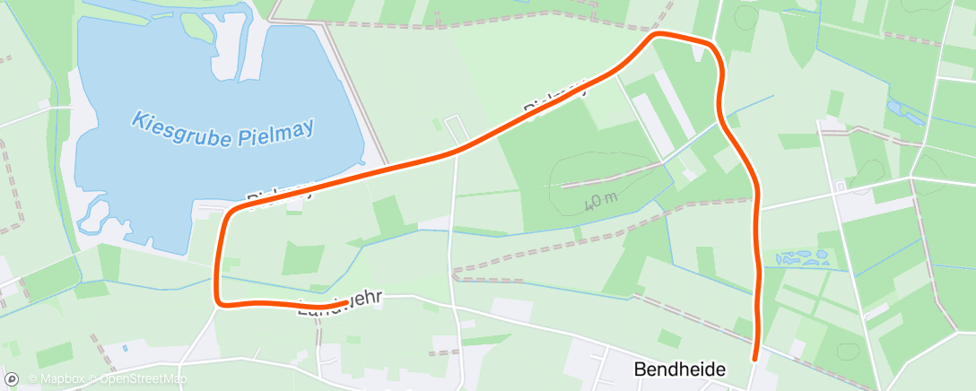 Map of the activity, Morning Run