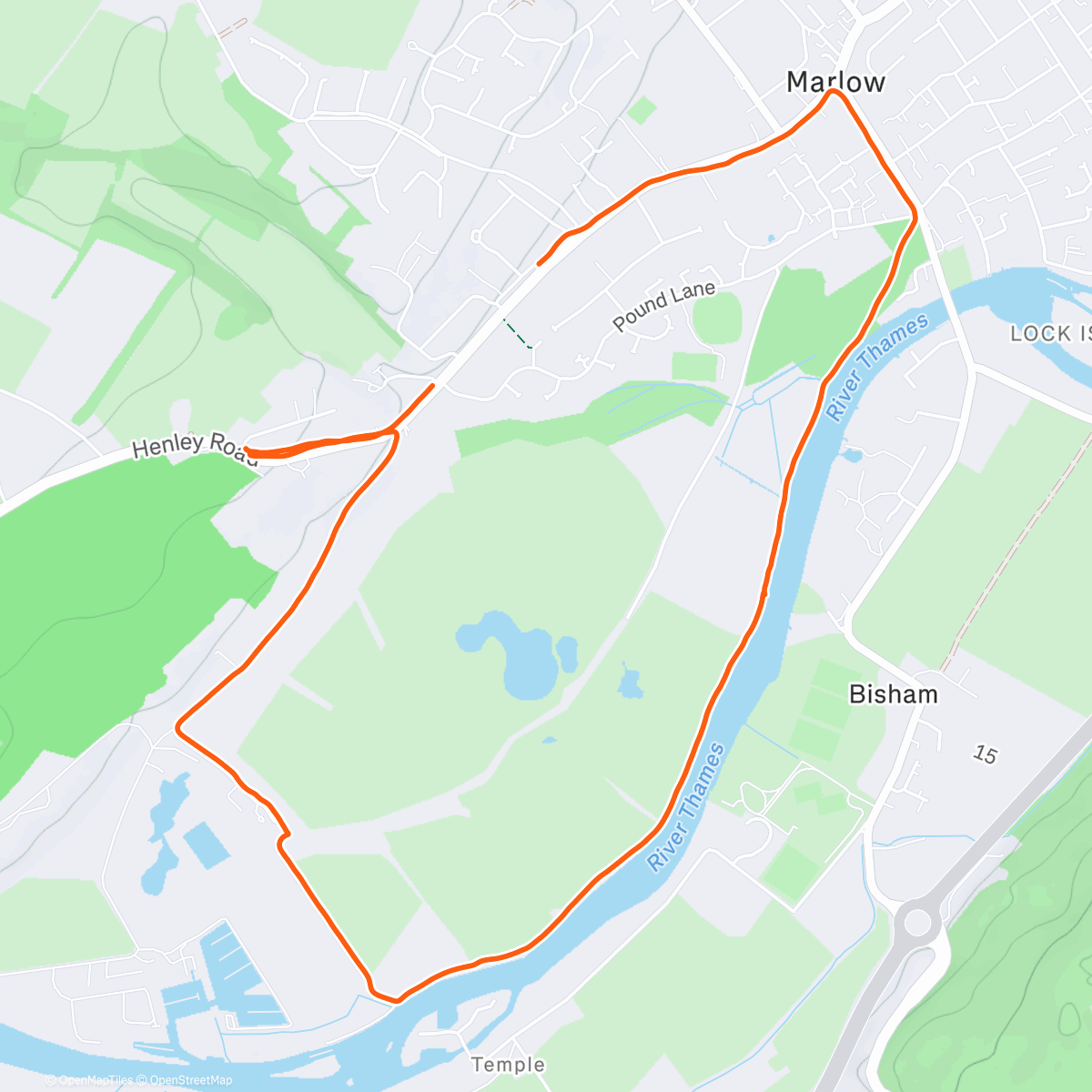 Map of the activity, Marlow Loop