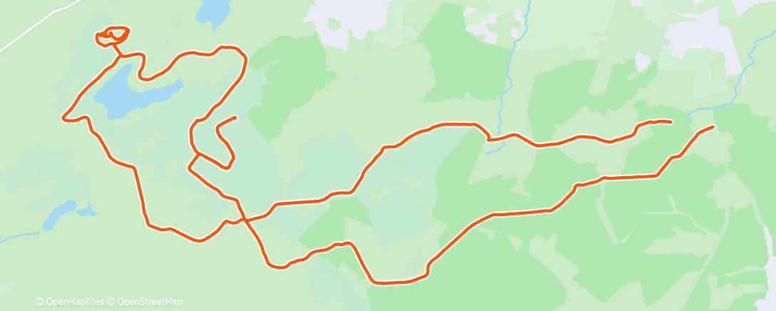 Map of the activity, Lunch Ride