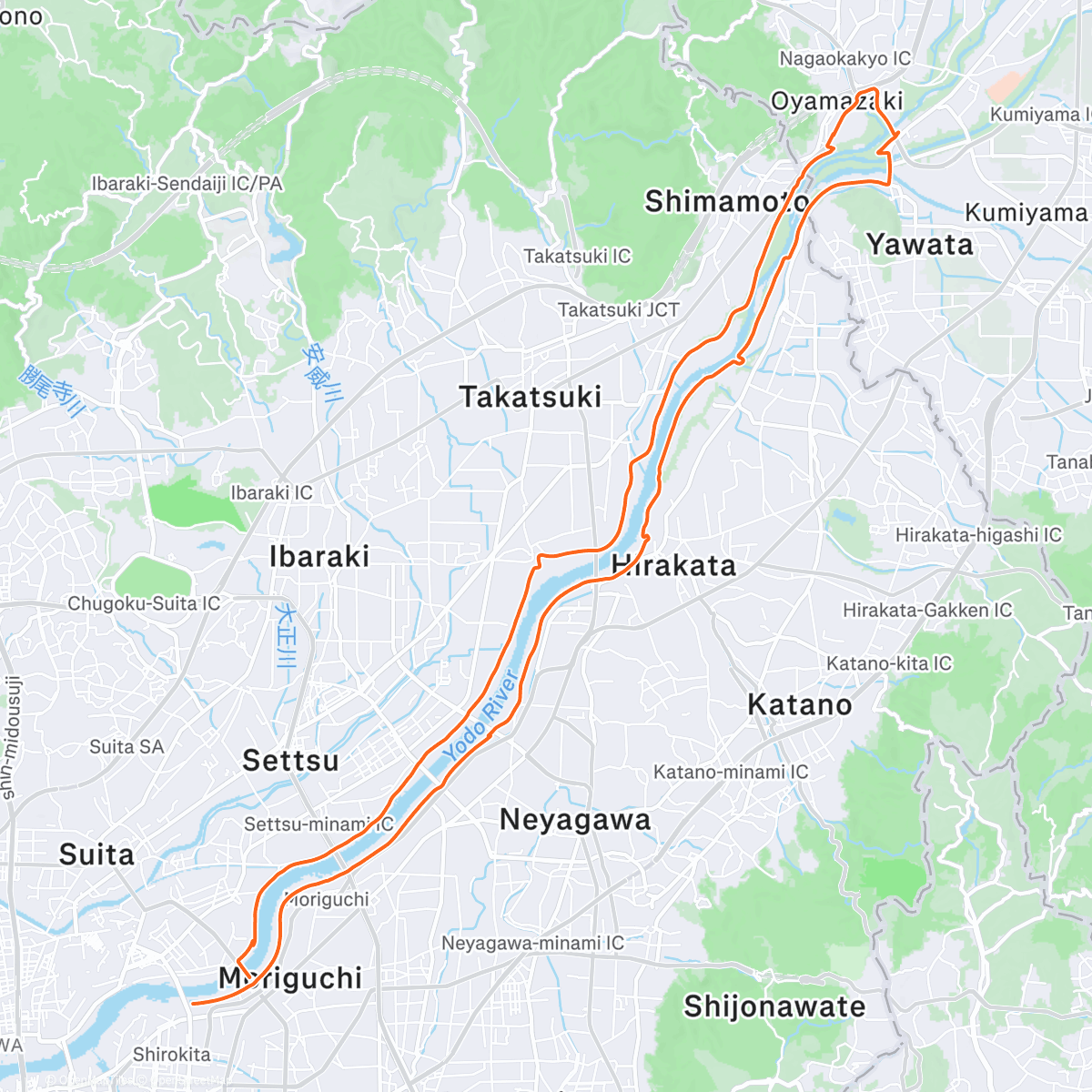 Map of the activity, ペーパーライダー ライド