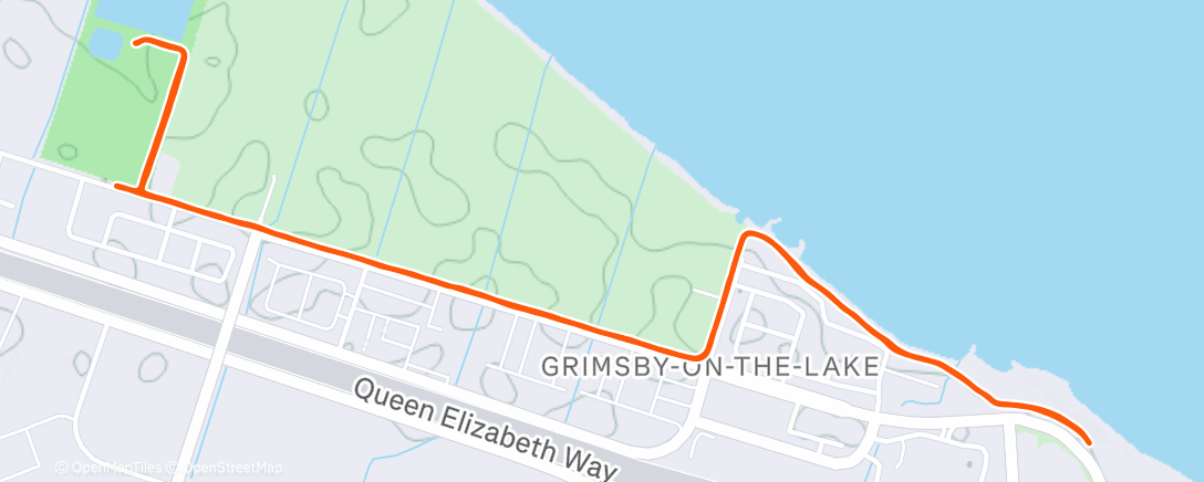 Map of the activity, Lunch Run